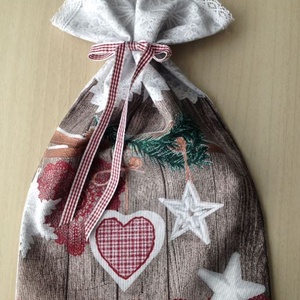 Karácsonyi ajándékzsák, Karácsony, Karácsonyi ajándékozás, Karácsonyi ajándékcsomagolás, Varrás, MESKA