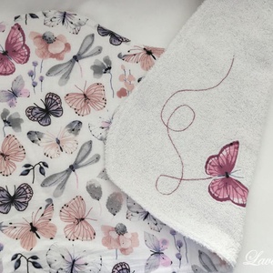 Büfikendő-pillangós - baba - mama - szoptatási, etetési kellékek - büfikendő - Meska.hu