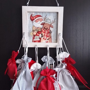 Adventi naptár-Fatáblás - karácsony - adventi díszek - adventi naptár - Meska.hu