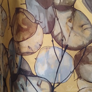 Szatyor, táska-Színes, pénzvirág (holdviola) mintás - táska & tok - bevásárlás & shopper táska - shopper, textiltáska, szatyor - Meska.hu