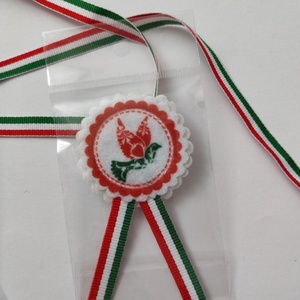 Filc kokárda - madárkás - Meska.hu