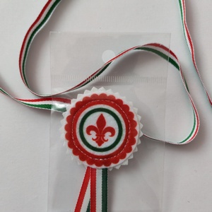 Filc kokárda - cserkészliliom - Meska.hu