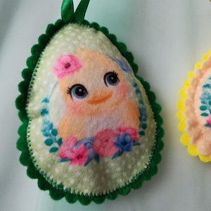 Filc tojások - otthon & életmód - dekoráció - dísztárgy - Meska.hu