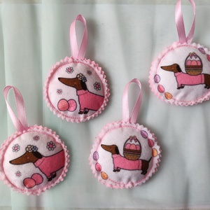 Filc húsvéti dísz, Otthon & Életmód, Dekoráció, Dísztárgy, Varrás, MESKA