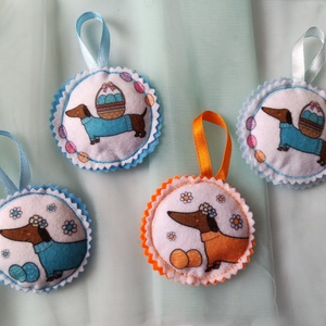 Filc húsvéti dísz, Otthon & Életmód, Dekoráció, Dísztárgy, Varrás, MESKA