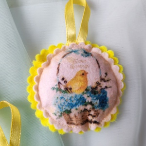 Filc húsvéti dísz - otthon & életmód - dekoráció - dísztárgy - Meska.hu