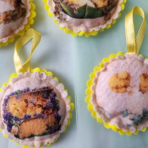 Filc húsvéti dísz - otthon & életmód - dekoráció - dísztárgy - Meska.hu