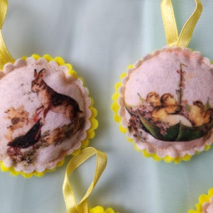 Filc húsvéti dísz - otthon & életmód - dekoráció - dísztárgy - Meska.hu