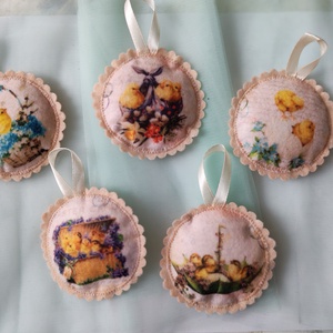 Filc húsvéti dísz, Otthon & Életmód, Dekoráció, Dísztárgy, Varrás, MESKA