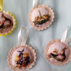 Filc húsvéti dísz, Otthon & Életmód, Dekoráció, Dísztárgy, Varrás, MESKA