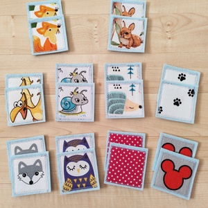 Filc memóriakártya szett - játék & sport - készségfejlesztő és logikai játék - memória játékok - Meska.hu