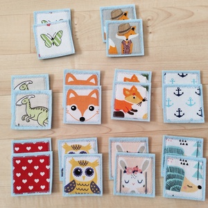 Filc memóriakártya szett - játék & sport - készségfejlesztő és logikai játék - memória játékok - Meska.hu