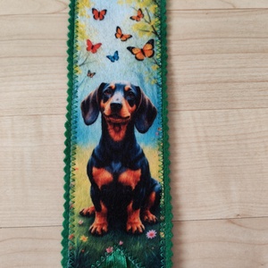 Filc könyvjelző - könyv & zene - könyvjelző - Meska.hu