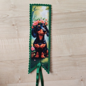 Filc könyvjelző, Könyv & Zene, Könyvjelző, Varrás, MESKA