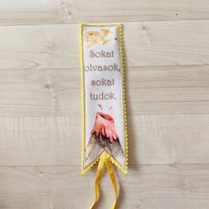 Filc könyvjelző, Könyv & Zene, Könyvjelző, Varrás, MESKA