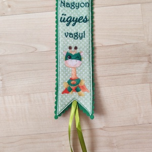 Filc könyvjelző, Könyv & Zene, Könyvjelző, Varrás, MESKA