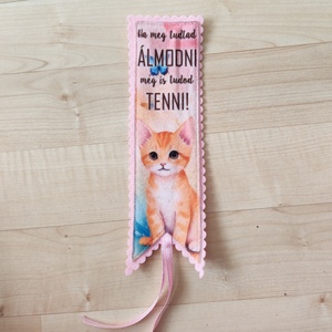 Filc könyvjelző, Könyv & Zene, Könyvjelző, Varrás, MESKA