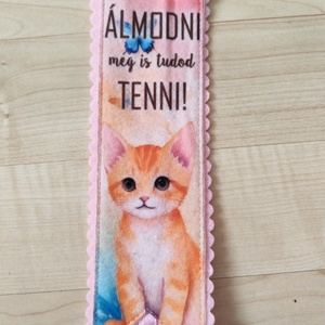 Filc könyvjelző - könyv & zene - könyvjelző - Meska.hu