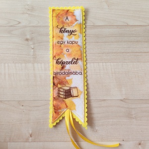 Filc könyvjelző, Könyv & Zene, Könyvjelző, Varrás, MESKA