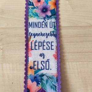 Filc könyvjelző - könyv & zene - könyvjelző - Meska.hu