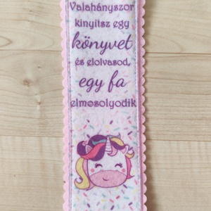 Filc könyvjelző - könyv & zene - könyvjelző - Meska.hu