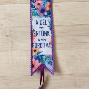 Filc könyvjelző, Könyv & Zene, Könyvjelző, Varrás, MESKA