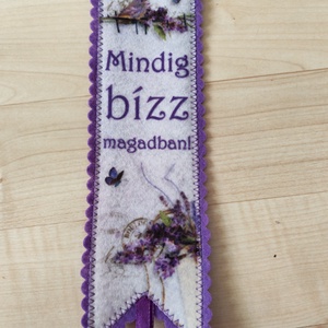 Filc könyvjelző - könyv & zene - könyvjelző - Meska.hu