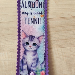 Filc könyvjelző - könyv & zene - könyvjelző - Meska.hu