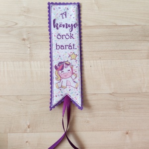 Filc könyvjelző - könyv & zene - könyvjelző - Meska.hu