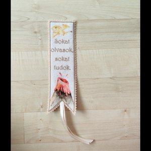 Filc könyvjelző - könyv & zene - könyvjelző - Meska.hu