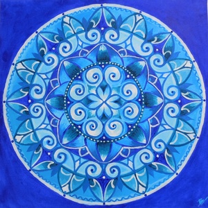Belső béke mandala - akril festmény - művészet - festmény - akril - Meska.hu