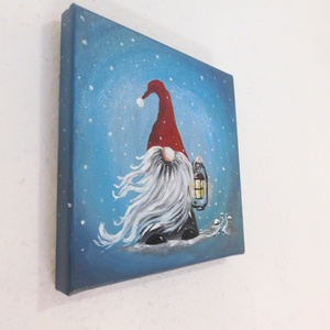 AKCIÓ - Skandináv manó - akril festmény -  - Meska.hu