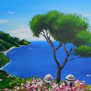 Capri - akril festmény - művészet - festmény - akril - Meska.hu