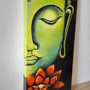 Buddha - akril festmény - művészet - festmény - akril - Meska.hu