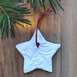 Karácsonyfa dísz, csillag forma (elérhető: 30 db) - karácsony - karácsonyi lakásdekoráció - karácsonyfadíszek - Meska.hu
