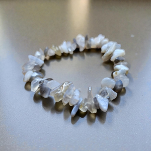 Botswana achát szemcsés ásványkarkötő - Meska.hu