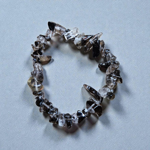 Füstkvarc szemcsés ásványkarkötő - ékszer - karkötő - ásványkarkötő - Meska.hu