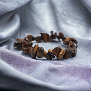 Tigrisszem szemcsés ásványkarkötő, Ékszer, Karkötő, Ásványkarkötő, Ékszerkészítés, Gyöngyfűzés, gyöngyhímzés, MESKA