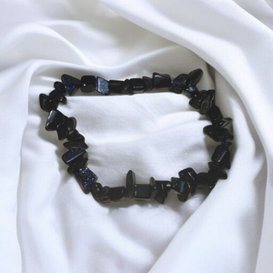 Goldfluss-szintetikus napkő színezett szemcsés ásványkarkötő, Ékszer, Karkötő, Ásványkarkötő, Ékszerkészítés, Gyöngyfűzés, gyöngyhímzés, MESKA