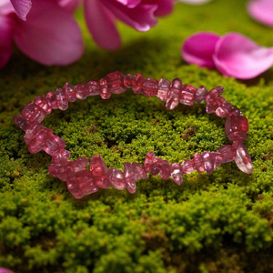 Színezett hegyikristály szemcsés ásványkarkötő, Ékszer, Karkötő, Ásványkarkötő, Ékszerkészítés, Gyöngyfűzés, gyöngyhímzés, MESKA