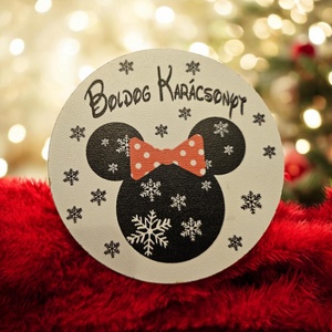 Minnie egeres karácsonyi hűtőmágnes, Otthon & Életmód, Konyhafelszerelés, tálalás, Konyhai dekoráció, Hűtőmágnes, , MESKA