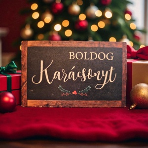Boldog karácsonyt! Hűtőmágnes, Otthon & Életmód, Konyhafelszerelés, tálalás, Konyhai dekoráció, Hűtőmágnes, , MESKA
