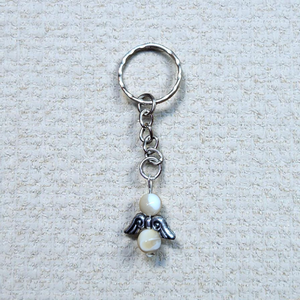 Barna gyöngyház angyal kulcstartó, Táska & Tok, Kulcstartó & Táskadísz, Kulcstartó, , MESKA