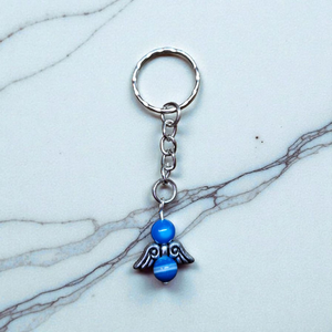 Kék achát angyal kulcstartó, Táska & Tok, Kulcstartó & Táskadísz, Kulcstartó, , MESKA