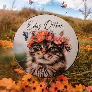 Édes otthon cicás hűtőmágnes  - Meska.hu