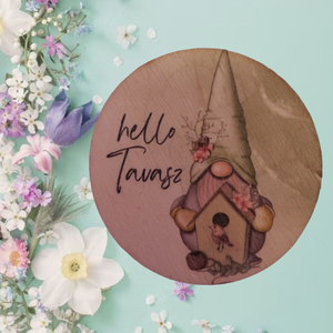 Hello tavasz manós hűtőmágnes, Otthon & Életmód, Konyhafelszerelés, tálalás, Konyhai dekoráció, Hűtőmágnes, , MESKA