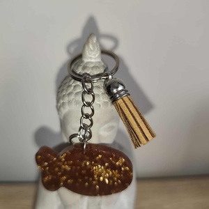 Barna csillogó kulcstartó, Táska & Tok, Kulcstartó & Táskadísz, Kulcstartó, Mindenmás, MESKA