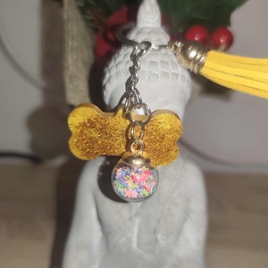 Csillogós csont kulcstartó, Táska & Tok, Kulcstartó & Táskadísz, Kulcstartó, Mindenmás, MESKA