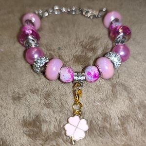 LAYANNA szerencse karkötő, Ékszer, Karkötő, Karkötő medállal, Gyöngyfűzés, gyöngyhímzés, MESKA