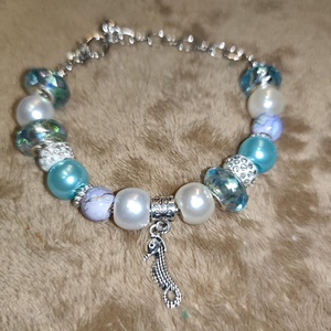 LAYANNA Tengervilág karkötő, Ékszer, Karkötő, Karkötő medállal, Gyöngyfűzés, gyöngyhímzés, MESKA